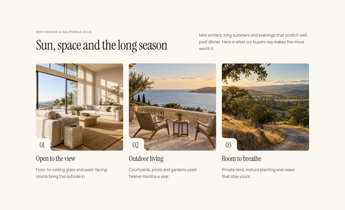 Belvista in the Original style: the lifestyle section