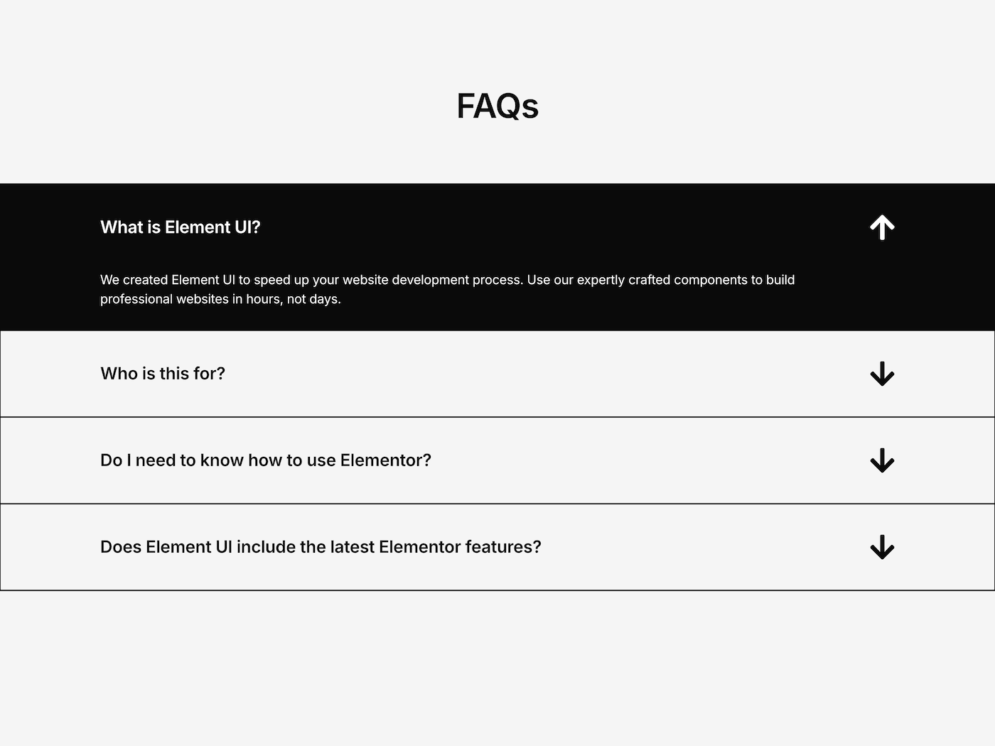 Elementor FAQ Sections | Copy & Paste Accordion Layouts