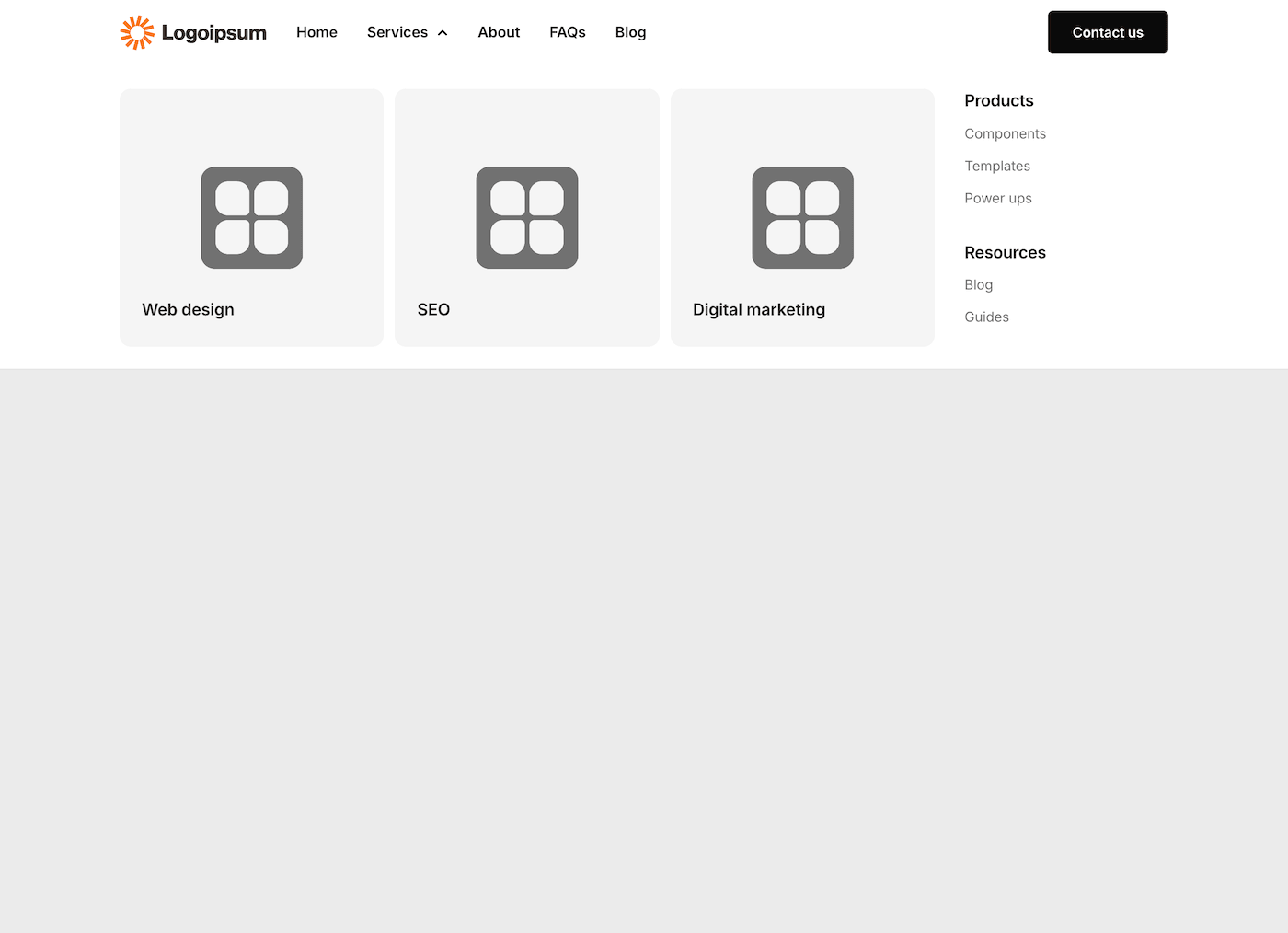 Header 18 - Element UI component library