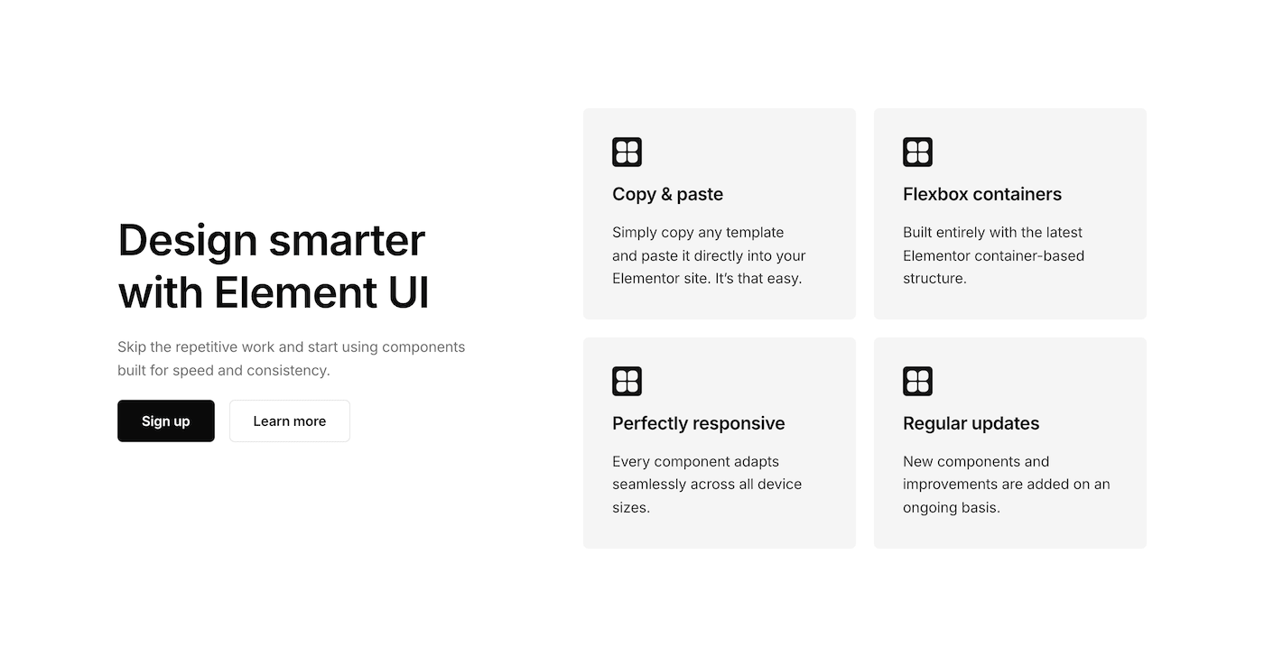 Call to action 05 - Element UI component library