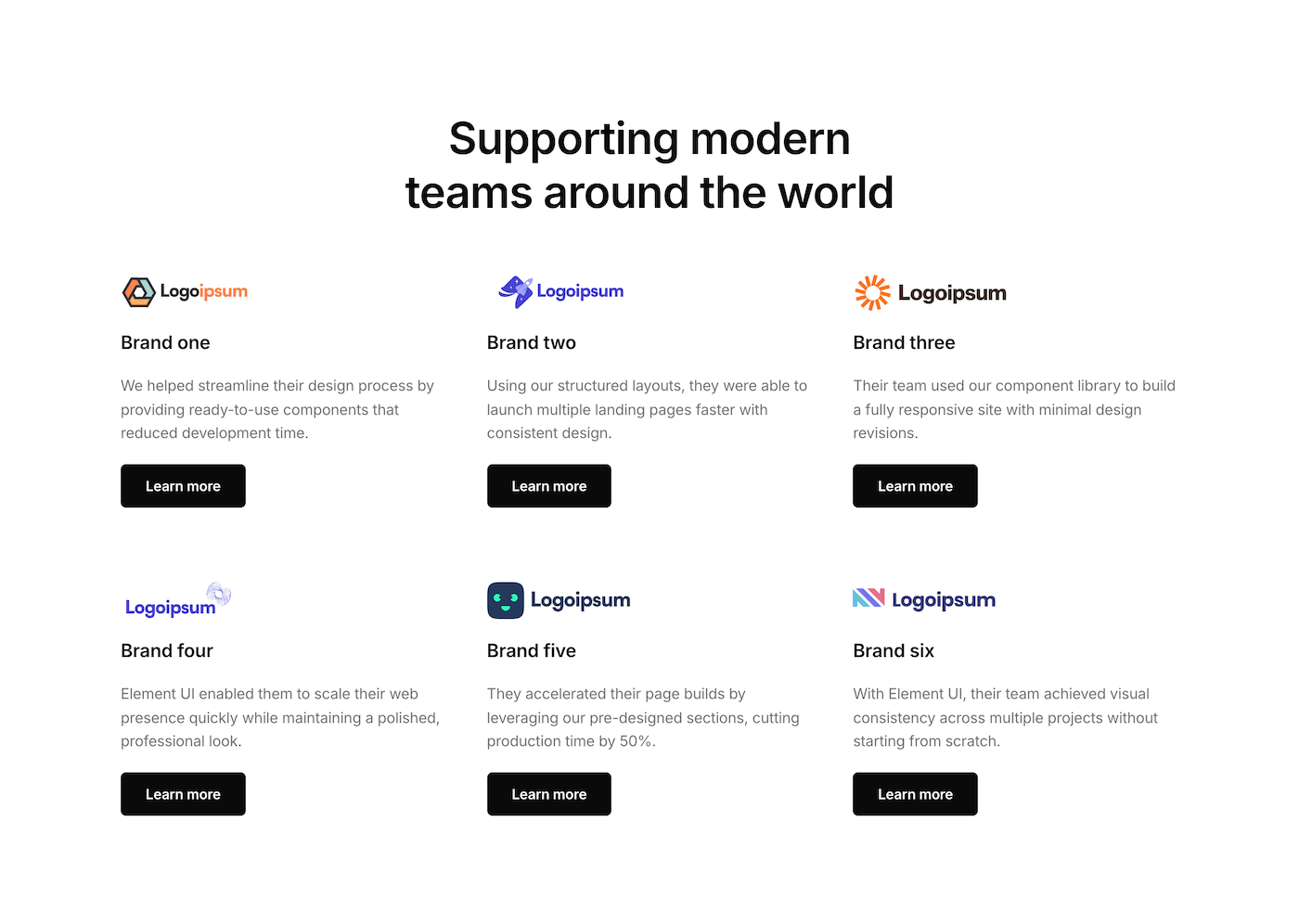 Partner logos 09 - Element UI component library