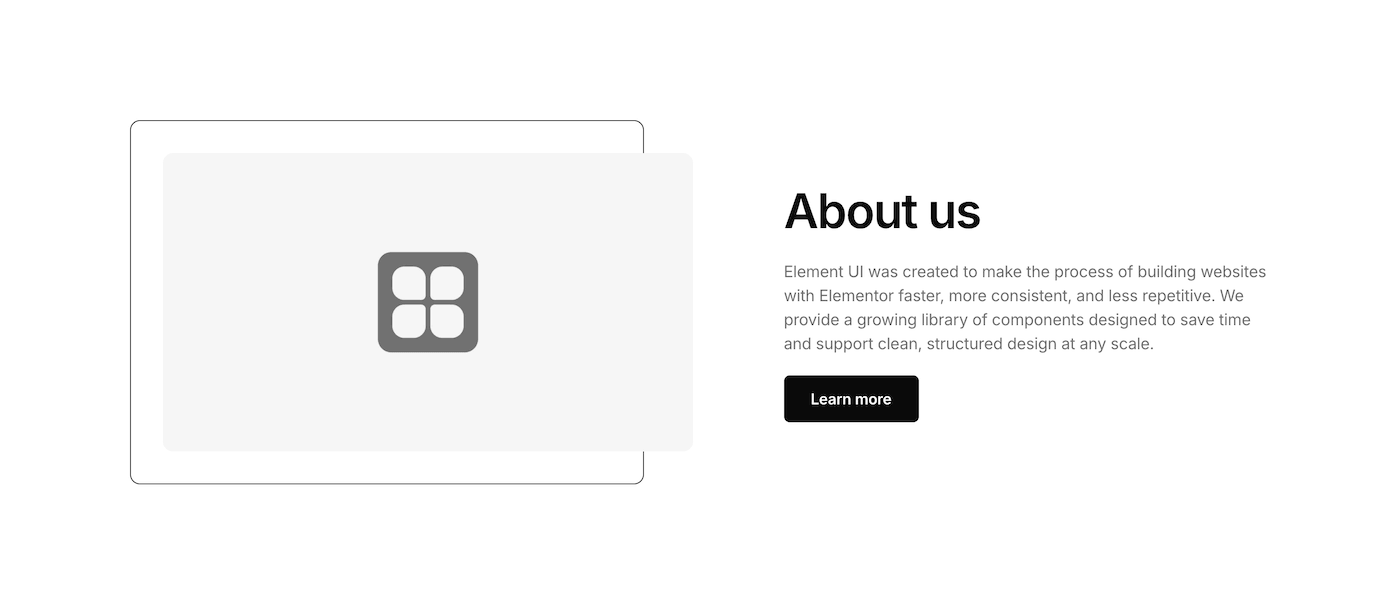 About 07 - Element UI component library