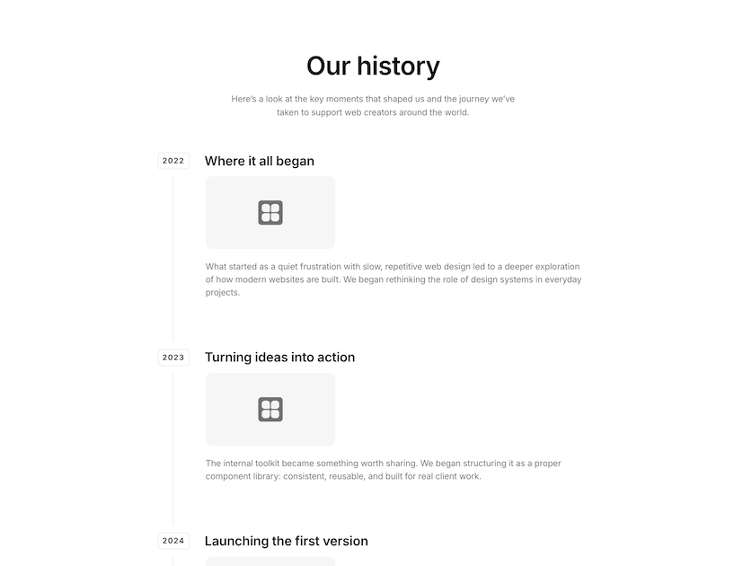 Timeline 02 - Element UI component library